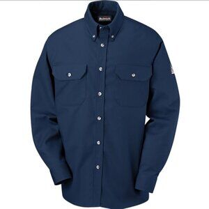 Bulwark Flame‎ Resistant Shirt Arc Rating ATPV 11 cal/cm2  Navy M